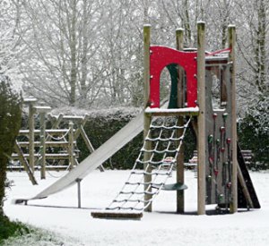 Playground in Winter